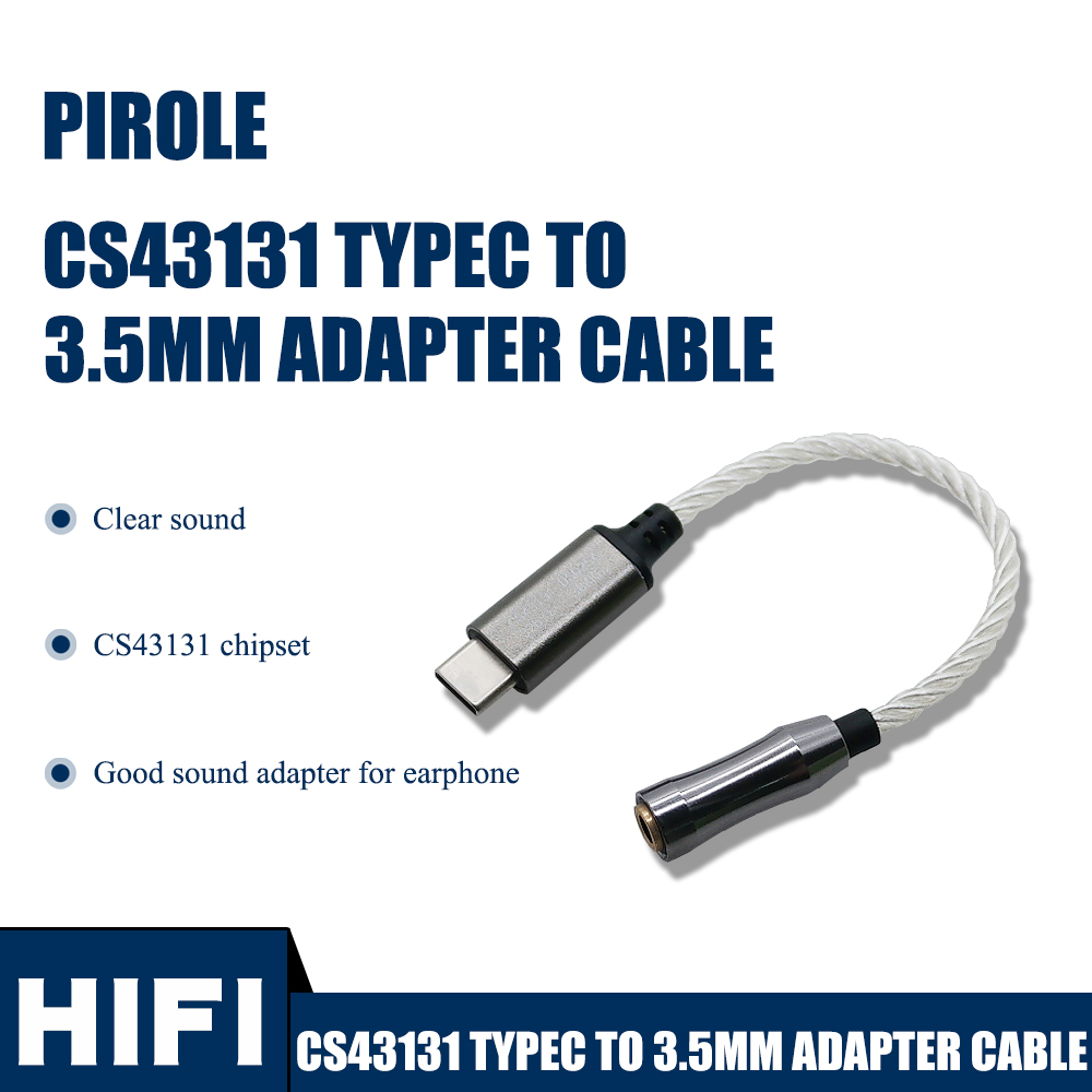 CS43131 CÂBLE ADAPTATEUR TYPEC VERS 3,5 MM