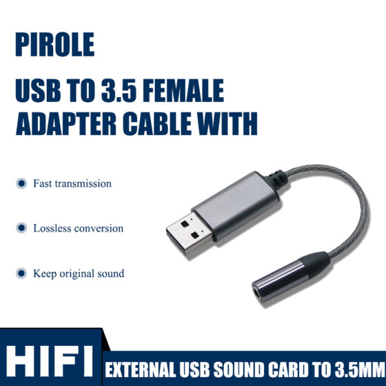 EXTERNAL USB SOUND CARD TO 3.5MM