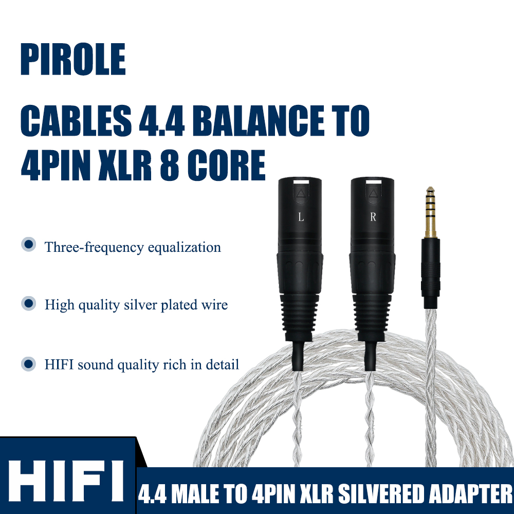 4.4 STECKER AUF 4PIN XLR VERSILBERTER ADAPTER