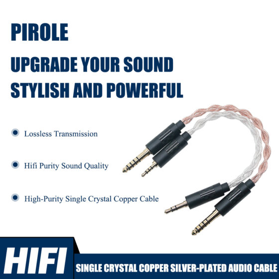 SINGLE CRYSTAL COPPER SILVER-PLATED AUDIO CABLE